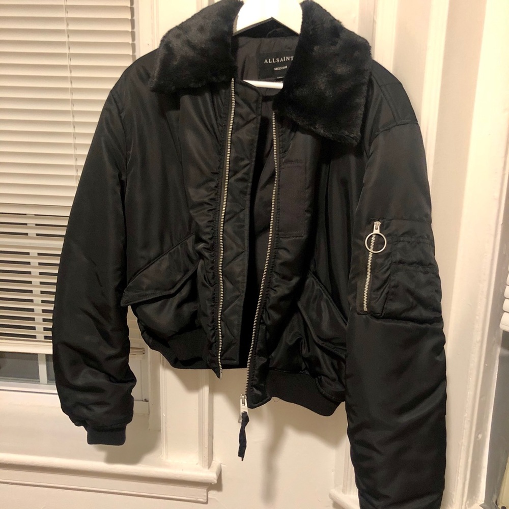 NEVER WORN All Saints Bomber Jacket
